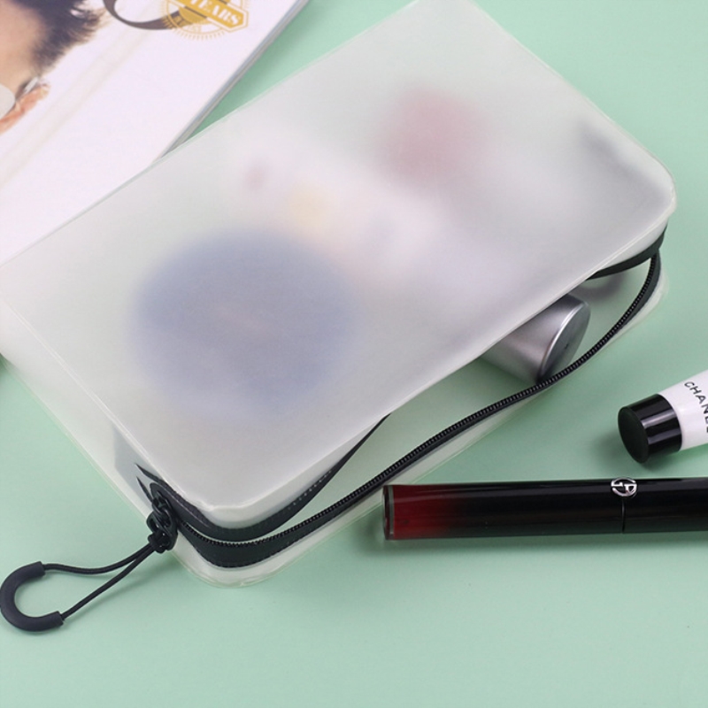 EVA Transparent Portable Makeup Bag Wash Toiletries Lady Trumpet Travel 2022 New Advanced Sensation High Face Value Cashier Bag