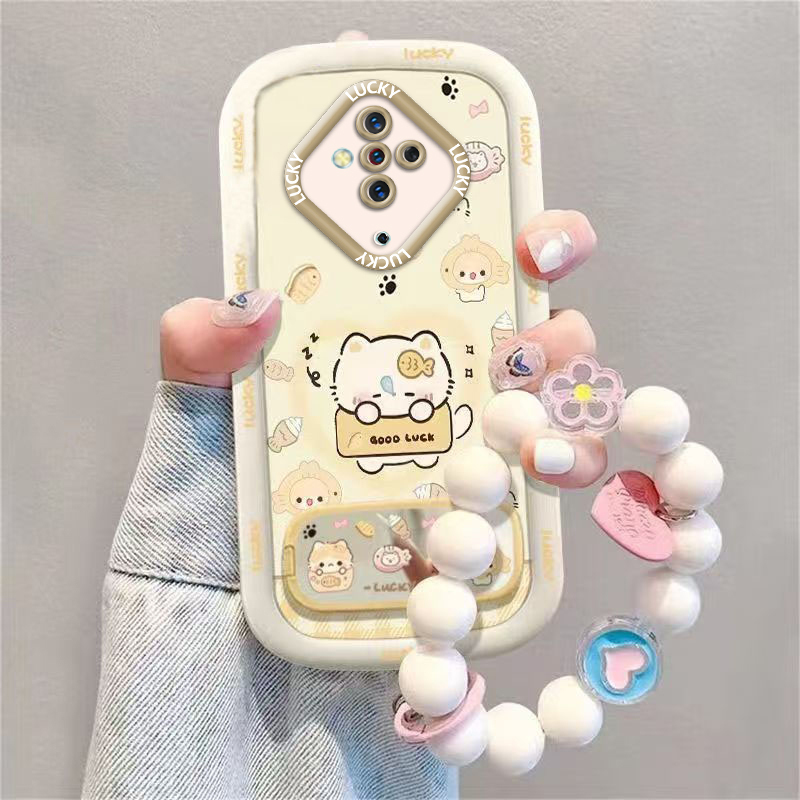 Suitable for Vivos5 Student Model, Cute Perforated S6 Puff Sleepy Kitten S7 Airbag Stand, S7E Full-Cover Winter Cute Pet S7E Energetic Version Creative High-End S7T Soft Case Suitable for Vivos5 Student Model, Cute Perforated S6 Puff Sleepy Kitten S7 Airbag Stand, S7E Full-Cover Winter Cute Pet S7E Energetic Version Creative High-End S7T Soft Case