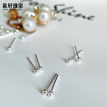 Ear studs sterling silver women s999 ear stick earrings Sleep Free picking ear hole ear needle 2021 New Tide set ear bone