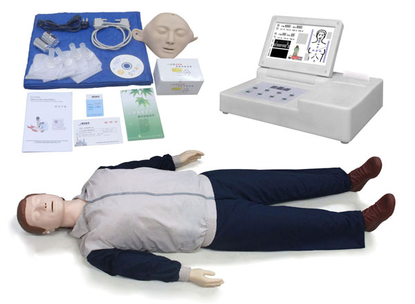 大屏幕液晶彩显高级电脑心肺复苏模拟人ZK/CPR850B-W