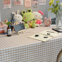 Tablecloth waterproof and oil-proof disposable table mat PVC square home coffee table simple tablecloth desk ins students cute