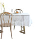 ສີຂາວ lace round tablecloth retro ສີ່ຫລ່ຽມ Nordic ins ແບບເຮືອນ hollow fabric tablecloth ຕາຕະລາງກາເຟ