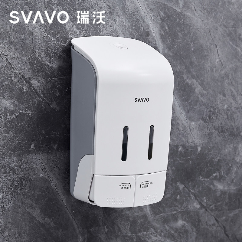 Rivohand Press Soap Dispenser Hotel Bathroom Shampoo Bath bottle Home Makeup Room Wall-mounted Free to Soap Dispenser