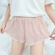 Xia quần ren mỏng an toàn ren chống chói nữ mặc ngoài XL quần legging lỏng ba điểm quần short bảo hiểm - Quần short