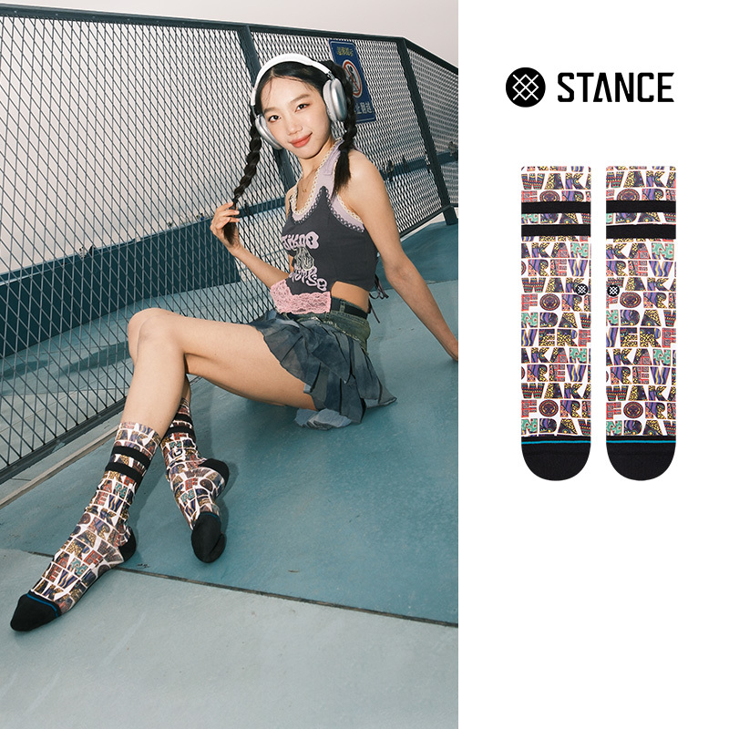 Stance Black Panther Movie Collaboration Casual Mid-Calf Socks Men's Socks Women's Socks Cotton Socks Summer Breathable Fragrance Socks