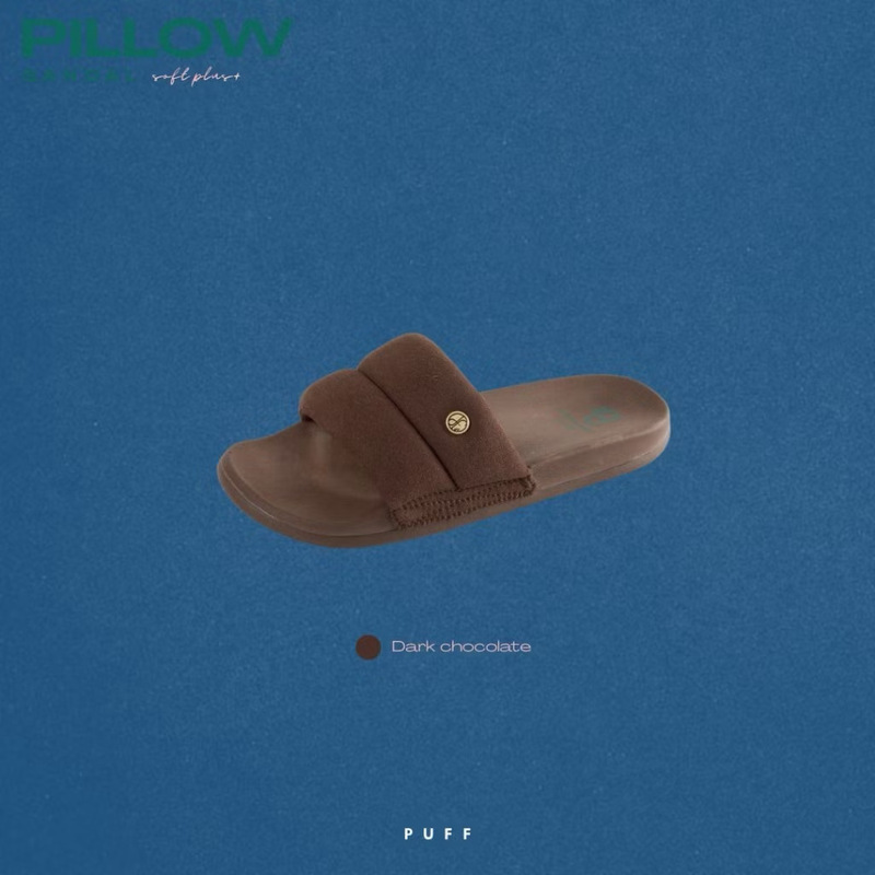 Thai Niche Brand Puffshoes, Cloud-Like Comfort, Unisex Microfiber Leather Slippers