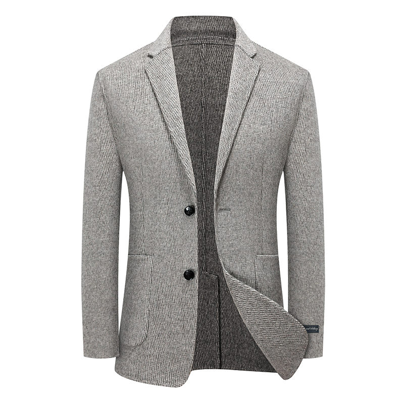 Two-sided, big coat man short Korean version casual wool, and winter zero cashmere west suit aniseed coat