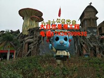 Cement Anti-Wooden House Cold Pavilion Long Gallery Tourist Scenic Area Wooden House Guests and Guest House Spa Holiday Village Hotel Clubhouse Tea Room