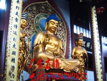 Cement imitation Baocheng Buddha Taiwan Baohua gilt copper Amitabha Buddha pure copper Buddha Bronze sculpture Buddha ornament