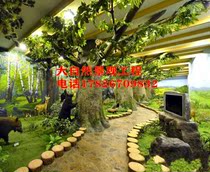 Simulation red maple tree Simulation peach tree tree wishing tree Shopping mall indoor photo studio decoration Large simulation tree wedding decoration