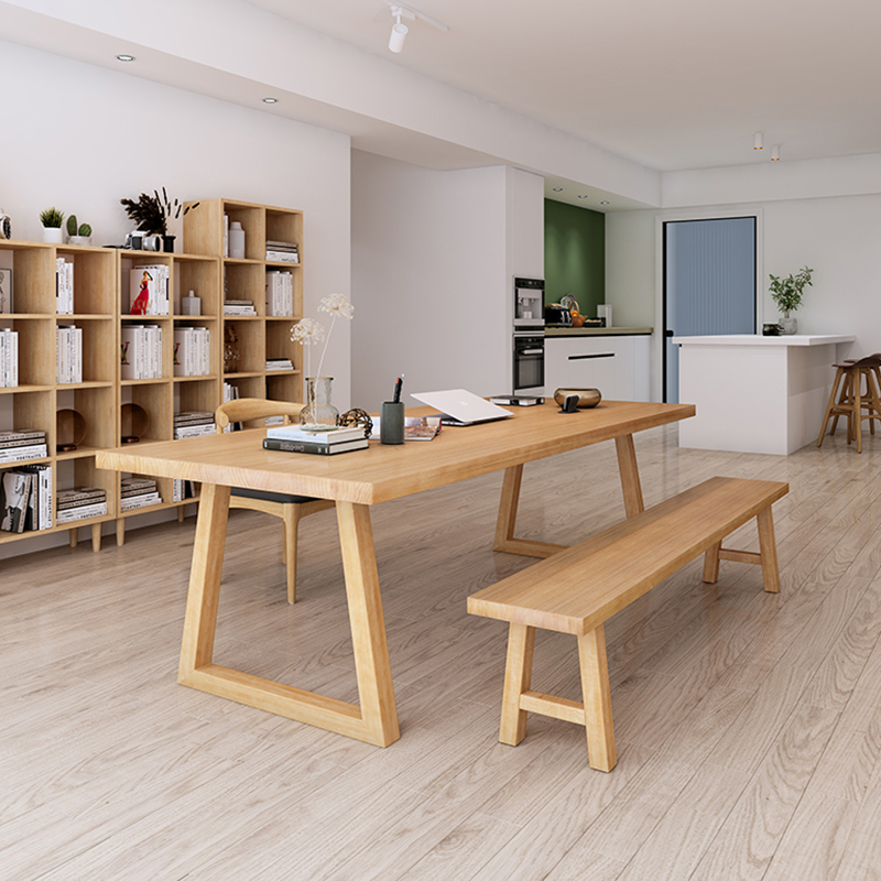 Nordic solid wood conference table long table brief modern desk training desk studio in talks table and chairs combined desk