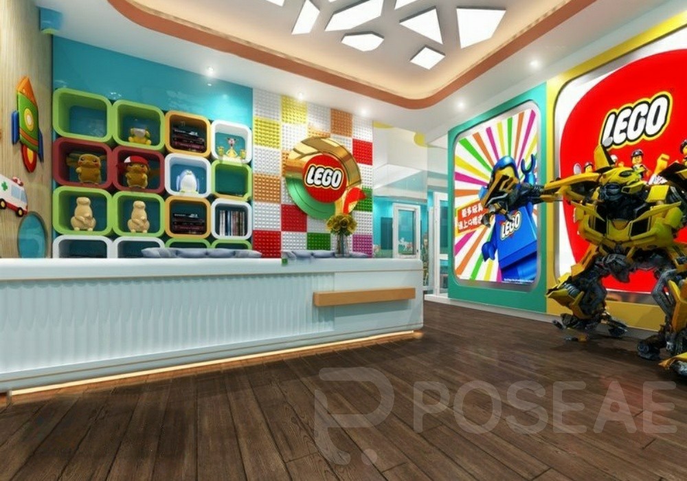 图片[1]-【3D模型】乐高主题儿童大厅 3D 模型-PoseAe视频创意库