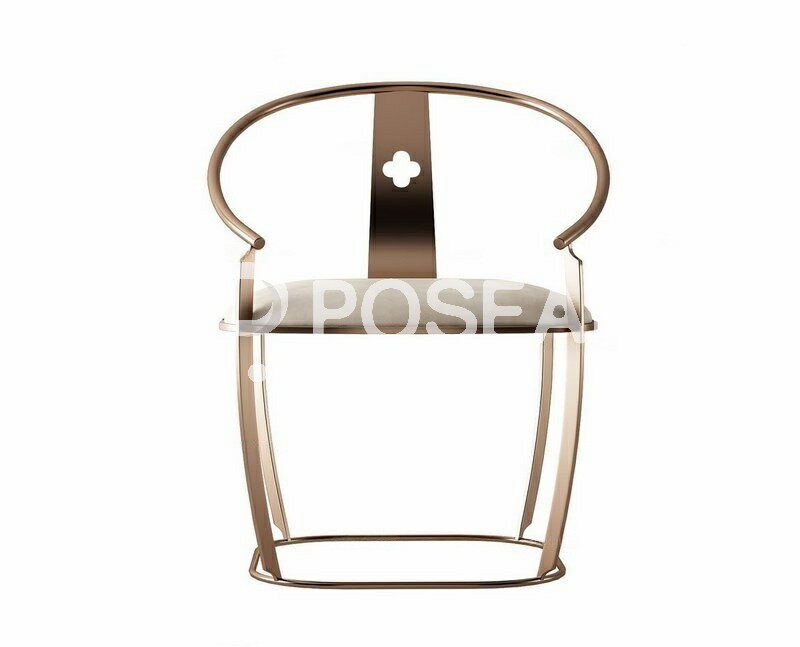 图片[1]-【3D模型】新中式金属休闲椅 3D 模型-PoseAe视频创意库