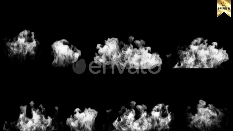 【特效素材】8款带通道的烟雾素材-PoseAe