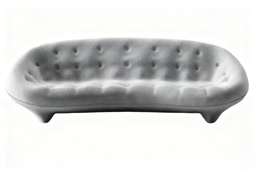 【3D模型】浅灰创意造型沙发 3D 模型-PoseAe