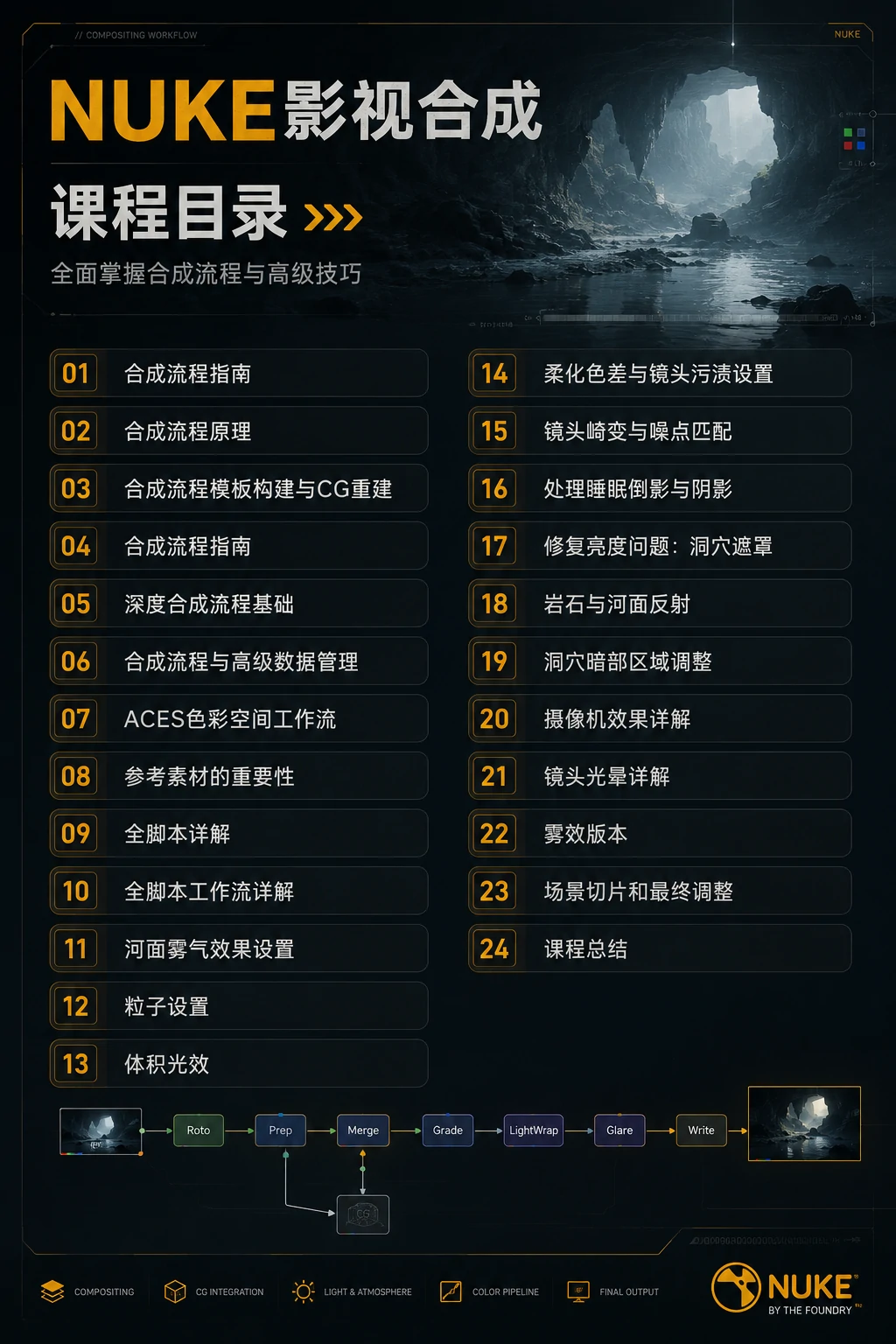 图片[3]-【NUKE教程】NUKE 全CG 深度合成教程-PoseAe视频创意库