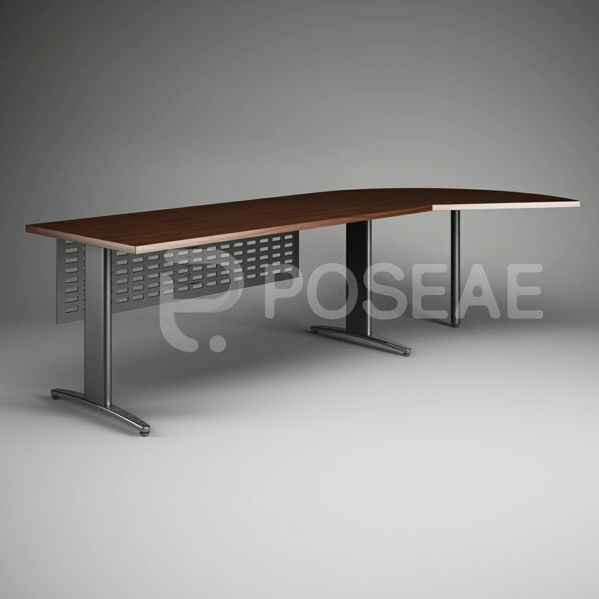 【3D模型】主管办公桌 3D 模型-PoseAe