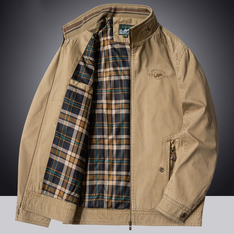 Romon pilot jacket man spring and autumn loose leisure work wear thick coat high-end men's coat