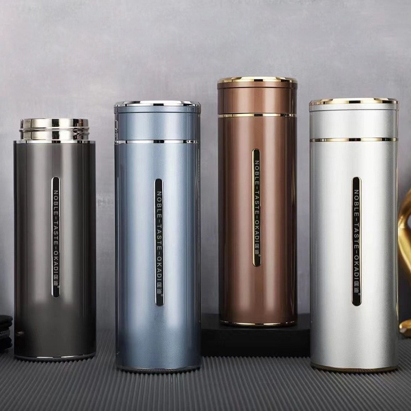 316 stainless steel high-end business gift insulation cup custom lettering Car portable tea cup custom printing