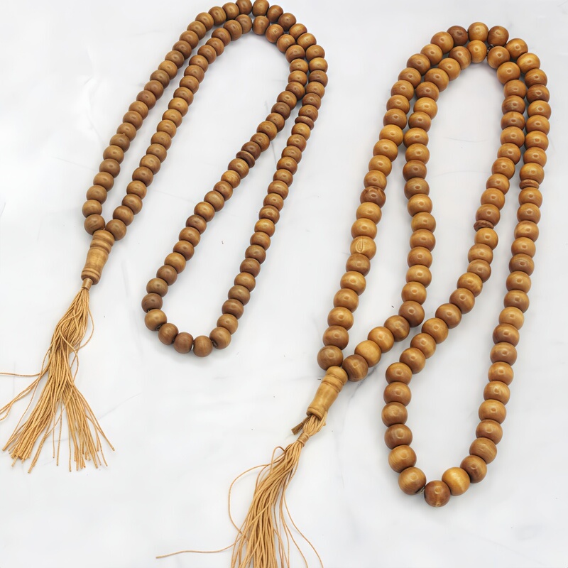 99 Wooden Taisibih Beads Bracelet Hand-Woven Bracelet Cross-Border Temu Amazon