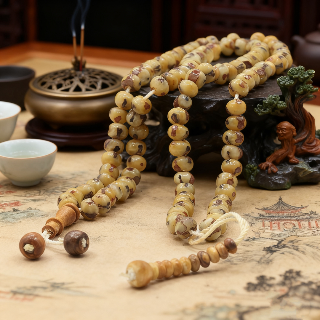 パキスタン産デーツの種入り99ビーズブレスレット、6mmタスビハロザリオジュエリー