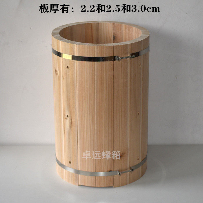 Straight bucket beehive round bucket beehive single barrel lure beehive in Cedar bunk buzzer beehive