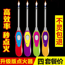 Ignition gun Electronic igniter Candle gas stove Natural gas kitchen extended pulse long mouth lighter open flame