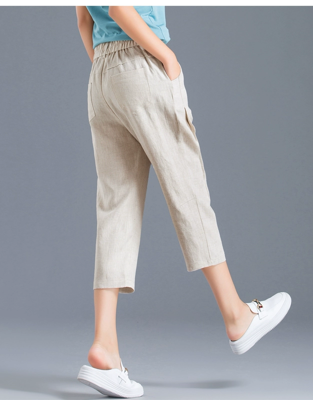 Quần cotton lụa tơ tằm nữ cắt cúp quần 2019 quần nữ mùa hè mới - Quần Harem quần bò nữ đẹp