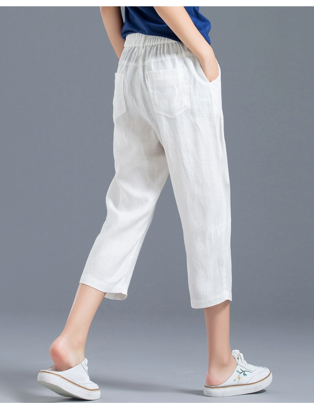 Quần cotton lụa tơ tằm nữ cắt cúp quần 2019 quần nữ mùa hè mới - Quần Harem quần bò nữ đẹp