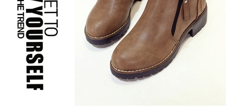 Booties nữ xuân hè 2018 mới bốt trẻ em bốt ngắn Phiên bản hàn dày của Hàn Quốc với bốt Martin boot nữ thời trang trẻ em boot trắng