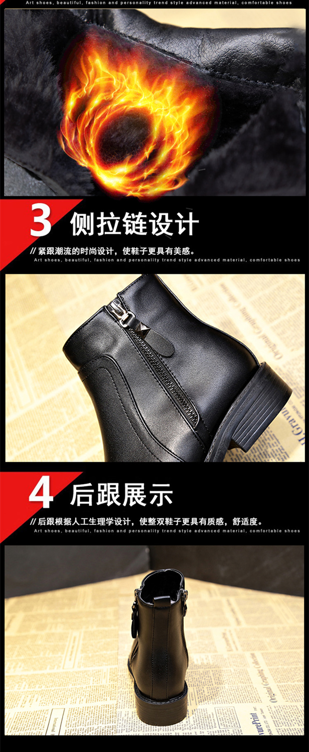 Booties nữ mùa xuân và mùa thu 2018 mới giày boot nữ