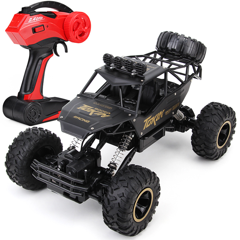 Four-drive climbing remote control car charging motion cross-country remote control car big foot racing children's toy boys New Year gifts