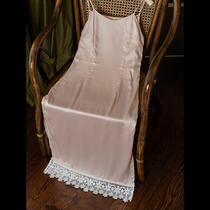 Xiao Gongzi) Fen Dai) Summer New Slim and Thin Temperament Long Bottom Cheongsam Petticoat Sling Dress