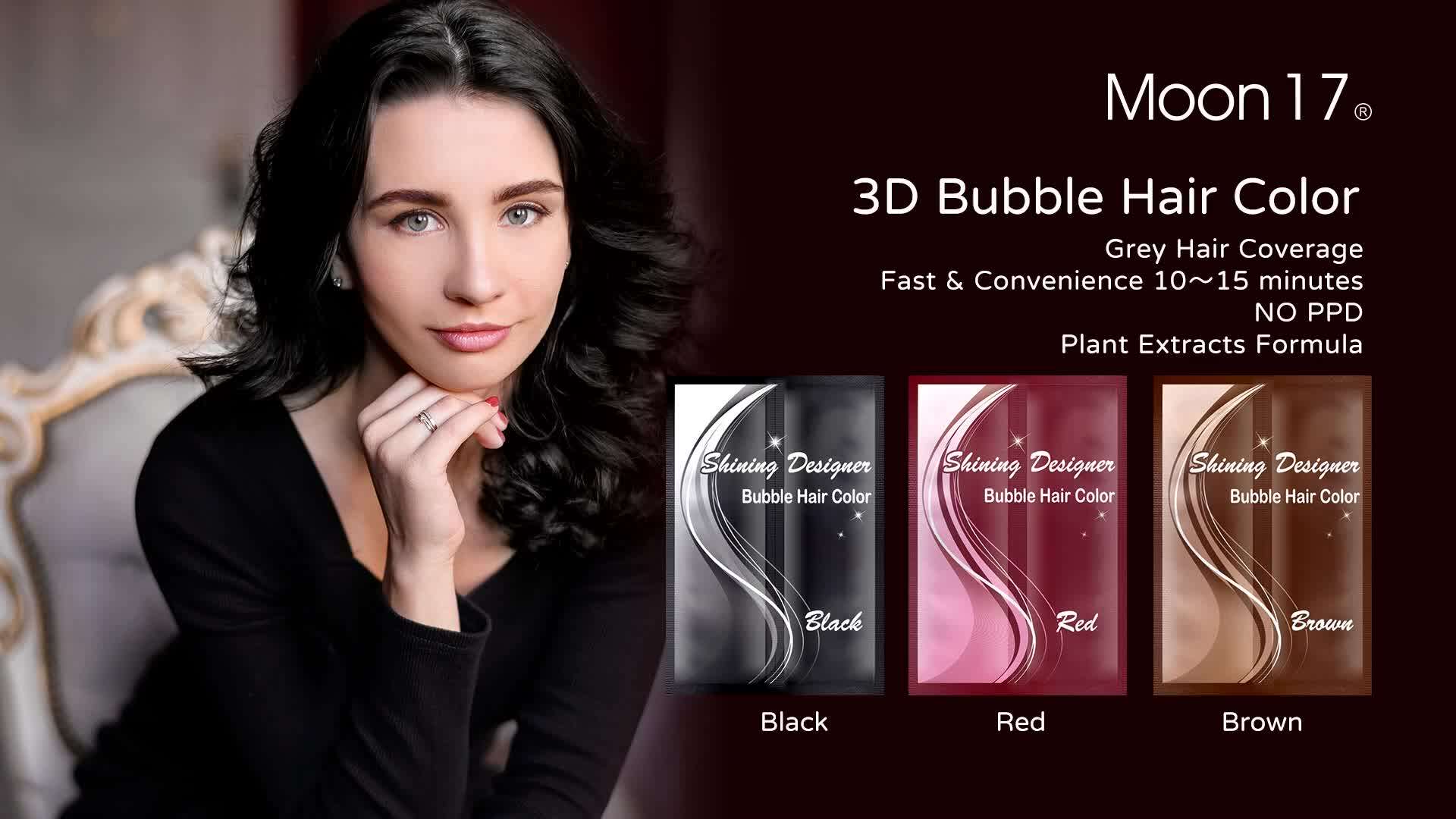 20220526 3d Bubble Hair Color Sachet Black Buy Cream Type Hair Dye