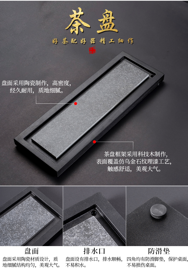 Lazy tea set suit household whole semi - automatic up tea masterpieces, fit the hot teapot teacup ceramics