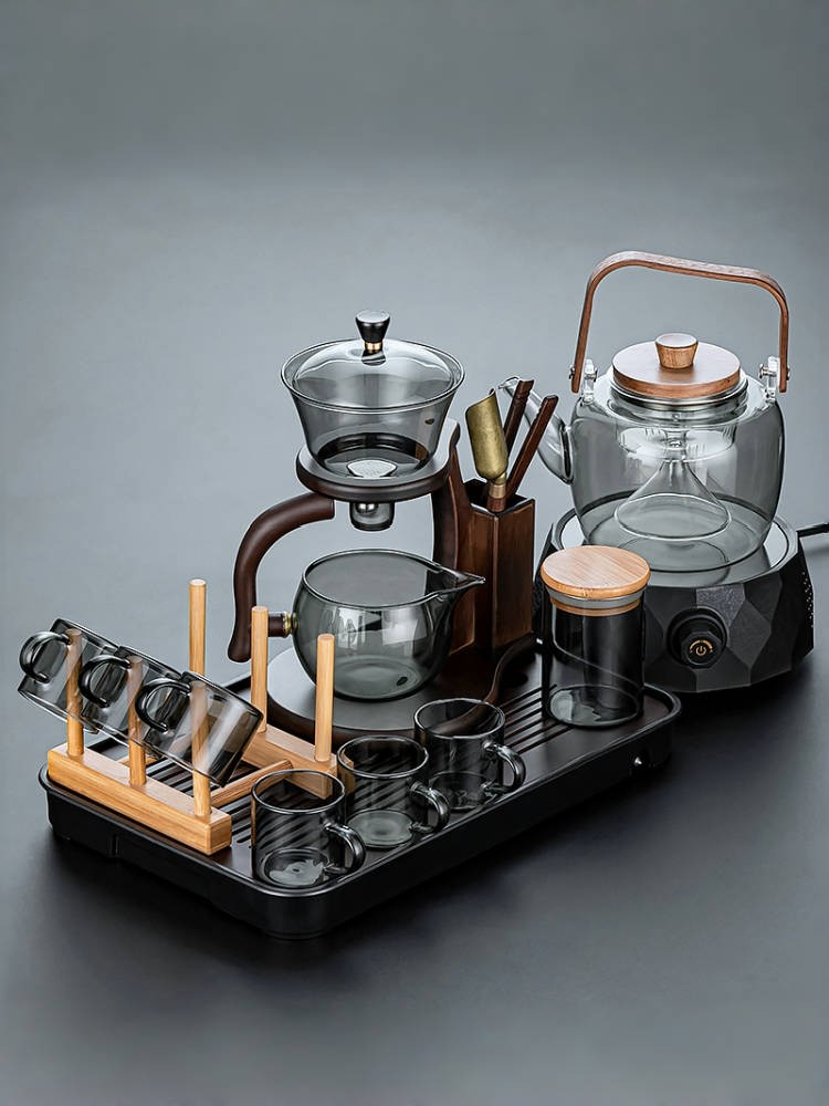 Tea Set for Lazy People, Glass Teapot and Teacups, High-End Home Use, 2025 New Model, Automatic Magic Tool