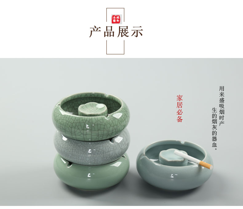Are young ceramic creative ashtray elder brother up ashtray gift bedroom living room office LOGO fashion and move