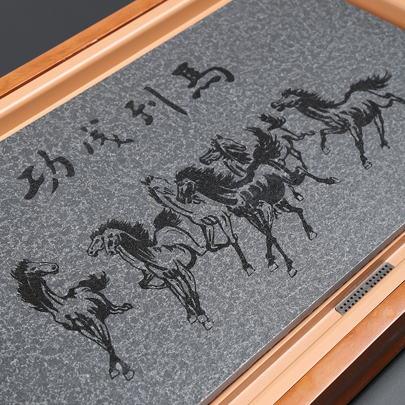 Are young tea tray was solid wood household ceramic tea sea kembat sharply stone drainage type tea table kung fu tea set
