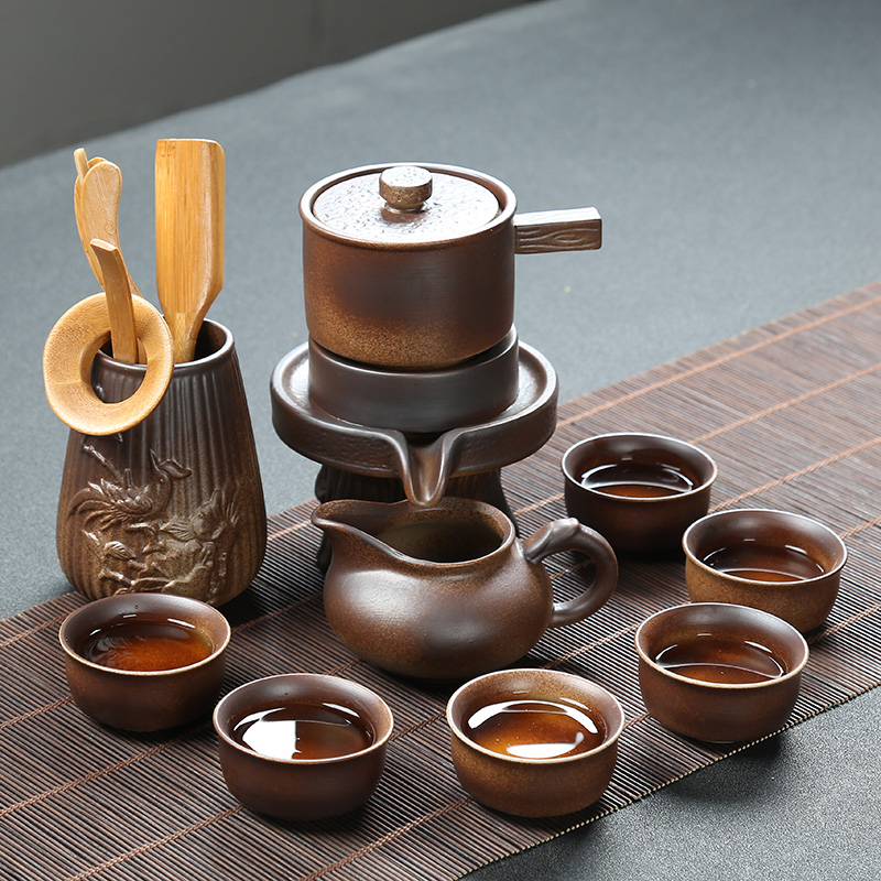 Is Yang automatic kung fu tea set lazy people make tea teapot teacup millstones whole contracted household ceramics