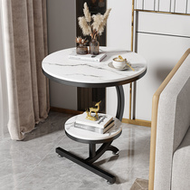 Light luxury side several plate tea several marble living room sofa minimalist corner Creative balcony small round table bedside table table cabinet