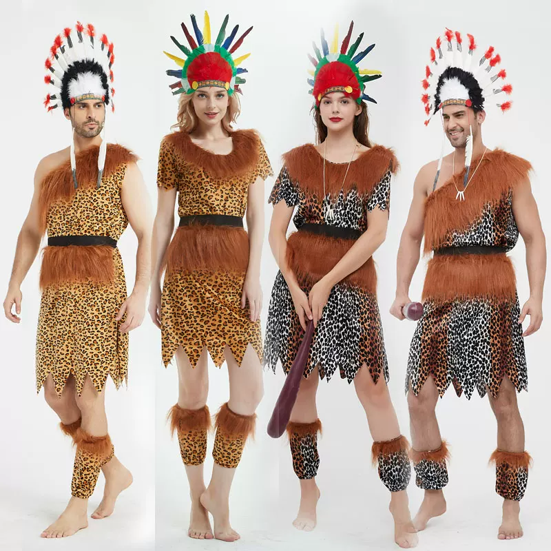 Африканская барабанная перформанс-сервисAdult Indian Performance Server Houyi Clothing Primitive Blog Chief Server clothing