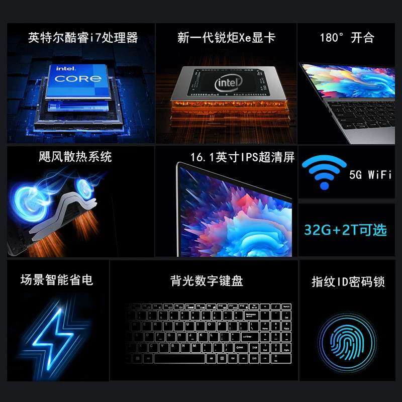 Легкий и тонкий игровой ноутбук для студентов, процессор Intel Core i7, бизнес версия