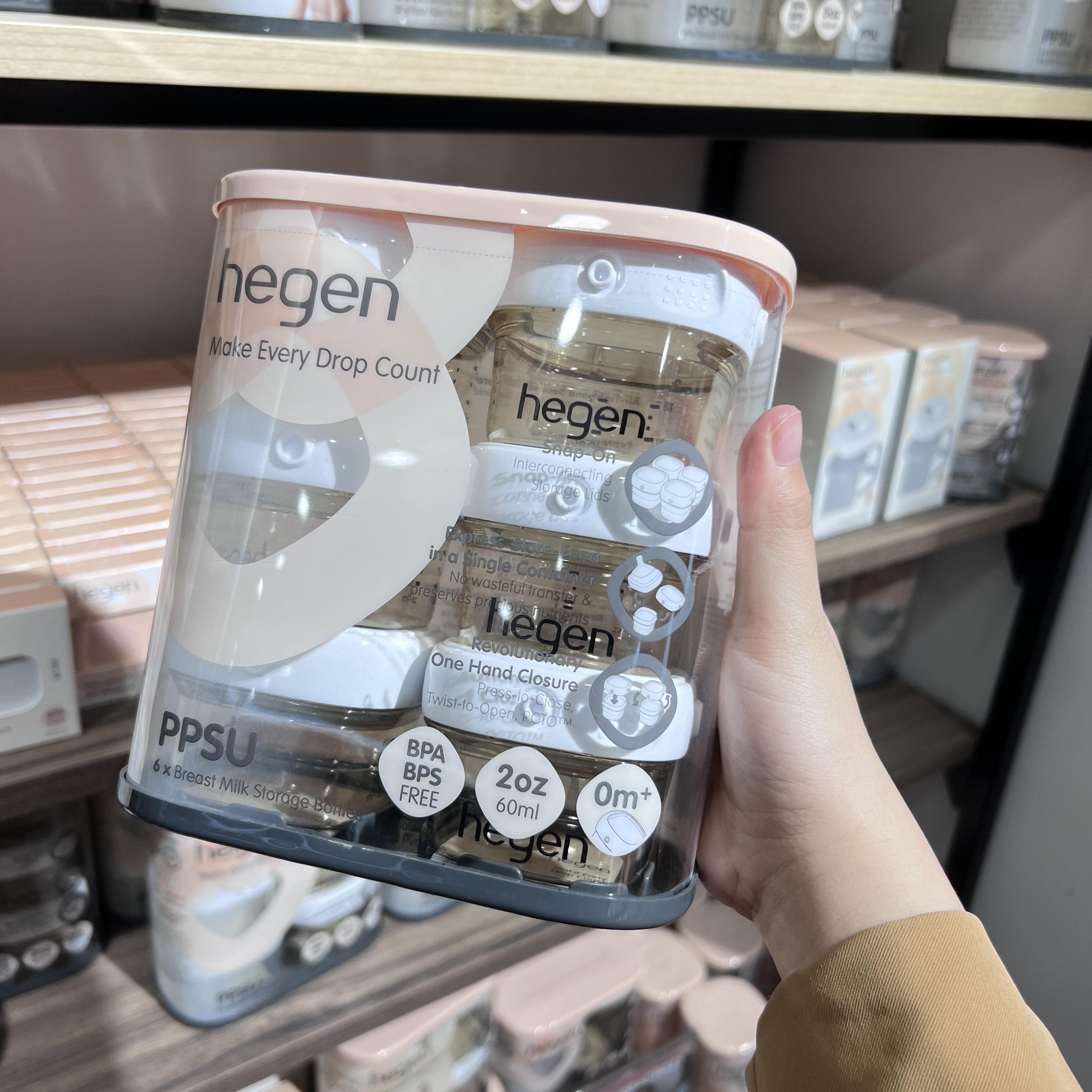 HEGEN storage cover Hegen storage tank 150ml60ml240ml set newborn bottle accessories storage