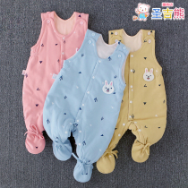 Male and female baby braces cotton pants Autumn Winter outside wearing wrap-foot pants newborn baby warm clothes autumn clothes back with pants