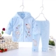 Quần cotton dính liền cho bé 0-3 tháng mùa đông nóng 6 kho báu nam và nữ cộng với nhung dày trẻ sơ sinh mở quần