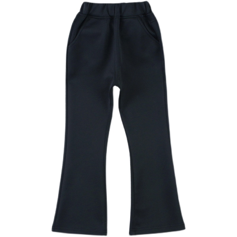 Children's clothes girl horn pants plus thicker girl trousers Han