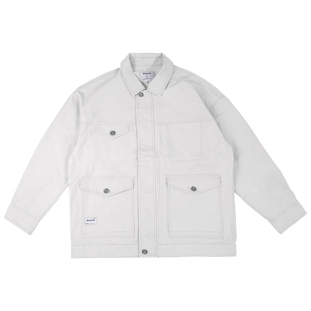 REBIRTH ເສື້ອກັນໜາວຫຼາຍກະເປົ໋າແບບງ່າຍດາຍແລະອະເນກປະສົງຂອງຍີ່ປຸ່ນ retro cleanfit casual lapel jacket ins ຂອງຜູ້ຊາຍ
