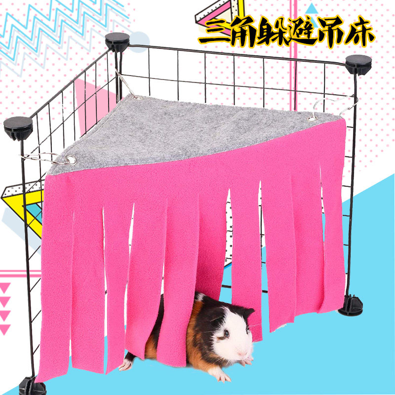 Triangle Shelter From Hammock Hidden Toilet Flowers Branches Rat Hamster Hamster Dragon Cat Earth Plusor 8 Teeth Rats