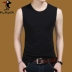 Woodpecker Men Vest nam Tide Cotton Summer Slim Green Trung niên Áo thể thao Áo Cotton Sweat Vest - Lót