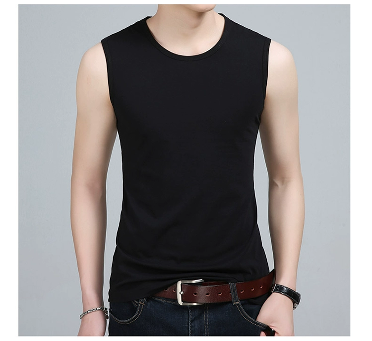 Woodpecker Men Vest nam Tide Cotton Summer Slim Green Trung niên Áo thể thao Áo Cotton Sweat Vest - Lót